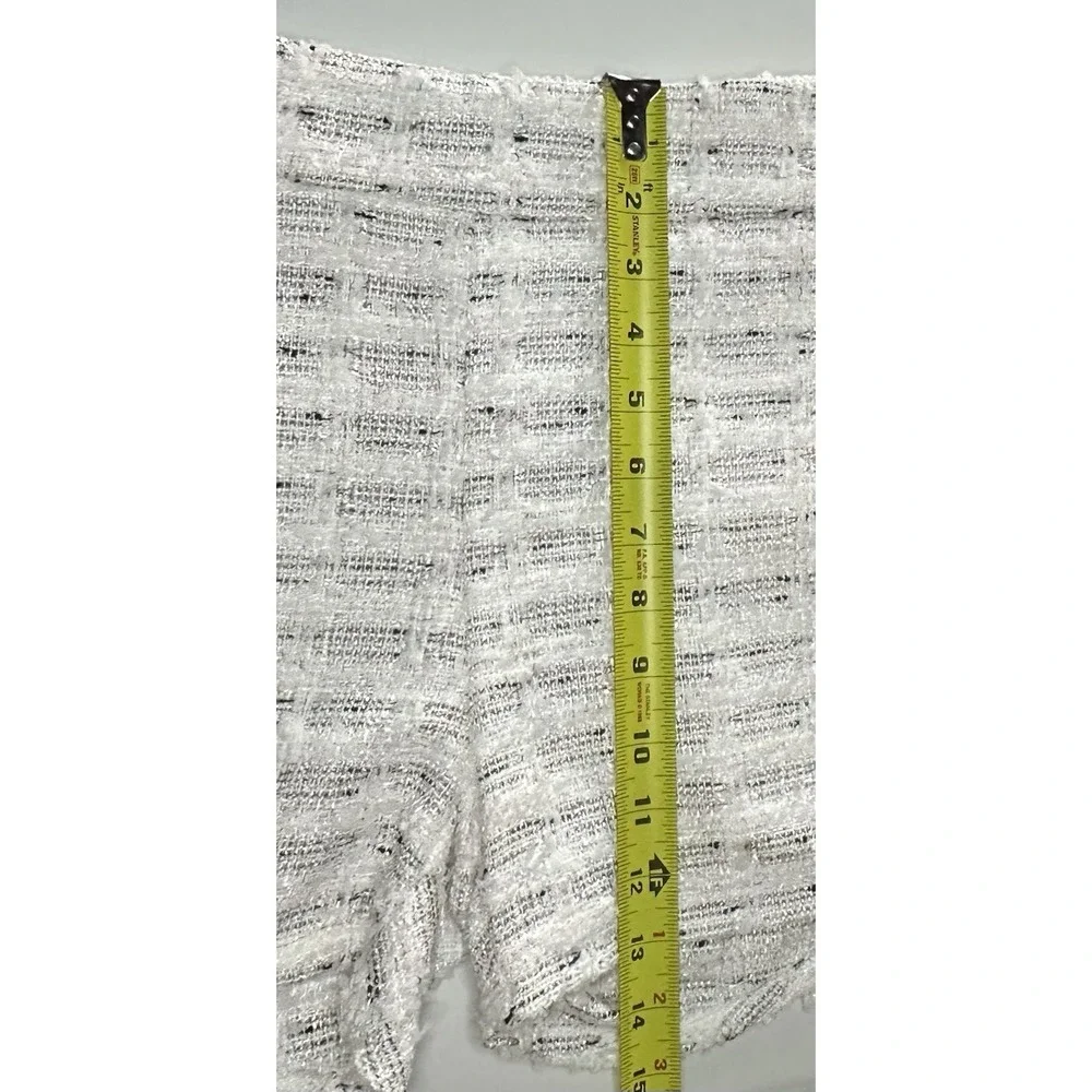 Revolve MISA Los Angeles Choupette Tweed High Waisted Shorts Winter White XS NWT - Picture 8 of 15